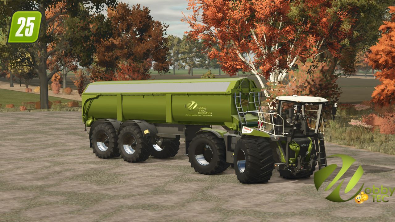 Причіп для Xerion 4200 Saddletrac для Farming Simulator 25