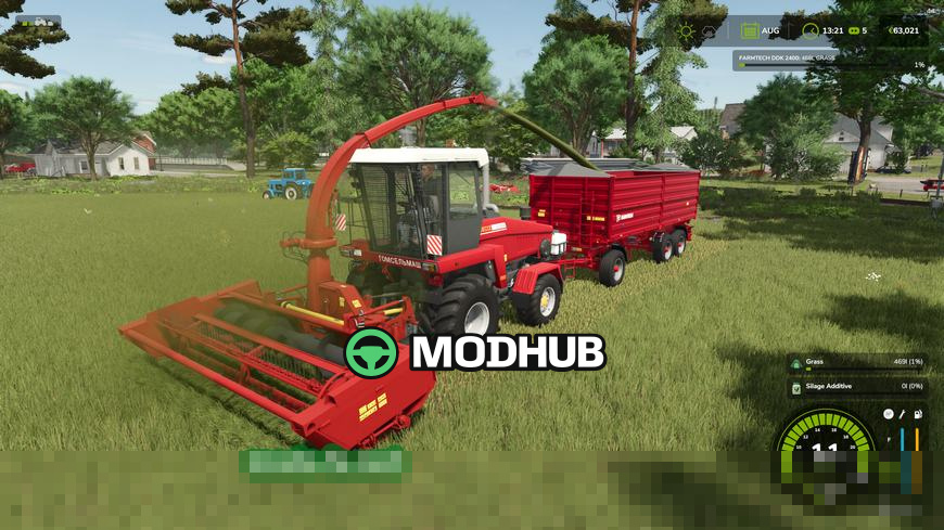 Mod na pak żniwiarek W zestawie КПК-3000, КГС, ПКК oraz ЖГР УЭС-2-280 do Farming Simulator 25