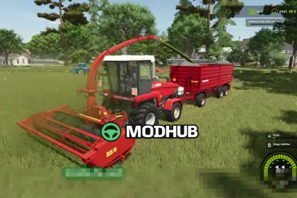 Мод на пак жаток У комплекті КПК-3000, КГС, ПКК та ЖГР УЭС-2-280 для Фермер Симулятор 25