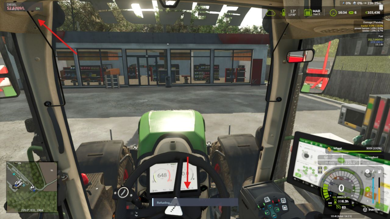 Реалістичні витрати на паливо для Farming Simulator 25