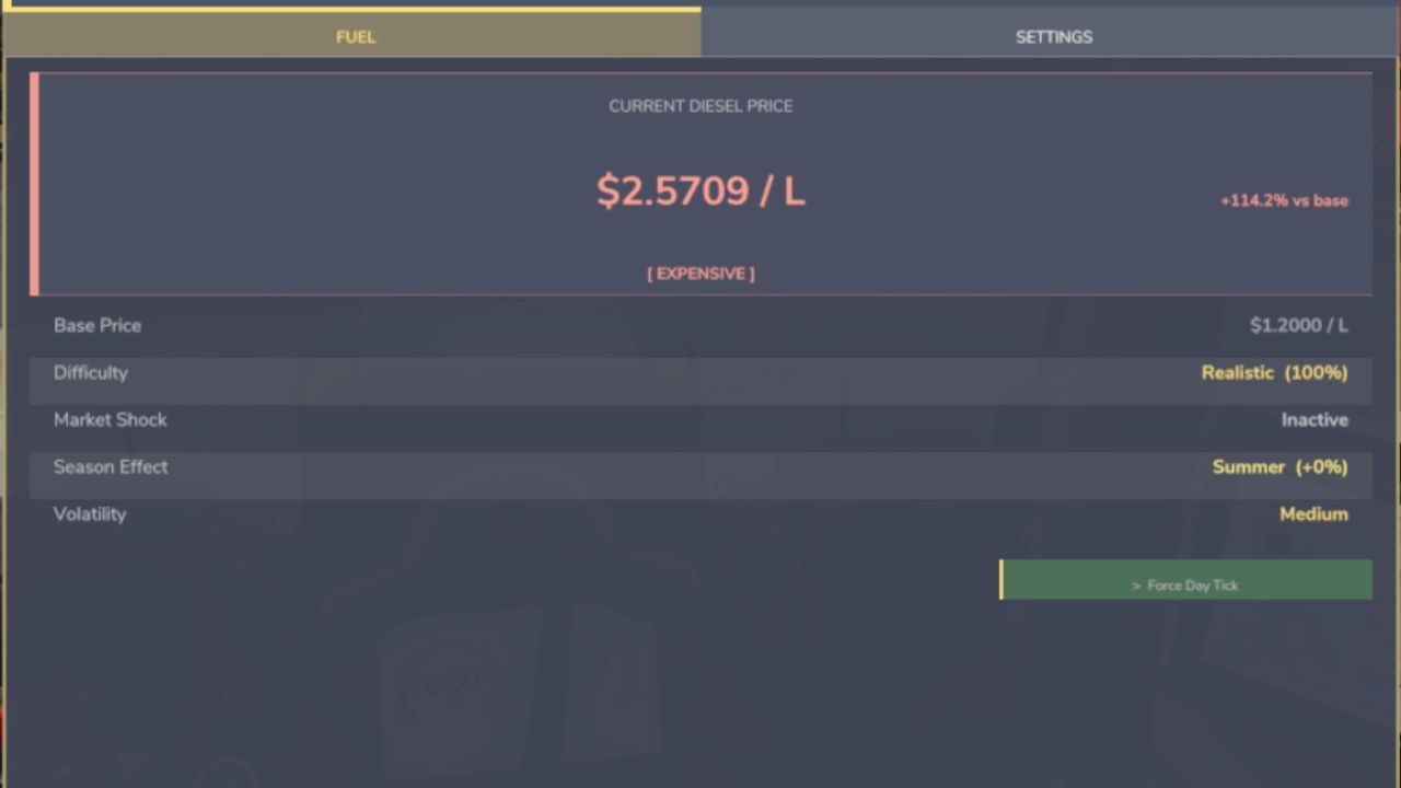 Реалістичні витрати на паливо для Farming Simulator 25