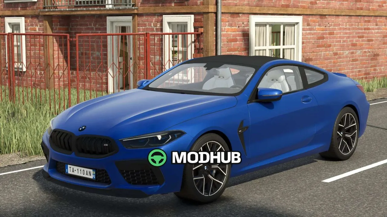 Mod na legendarny BMW M8 Coupe 2020 do FS25 — 617 KM i 250 km/h