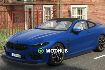 Mod für den legendären BMW M8 Coupe 2020 für FS25 – 617 PS und 250 km/h