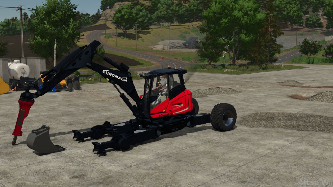 Koparka Euromach R1055F do Farming Simulator 25