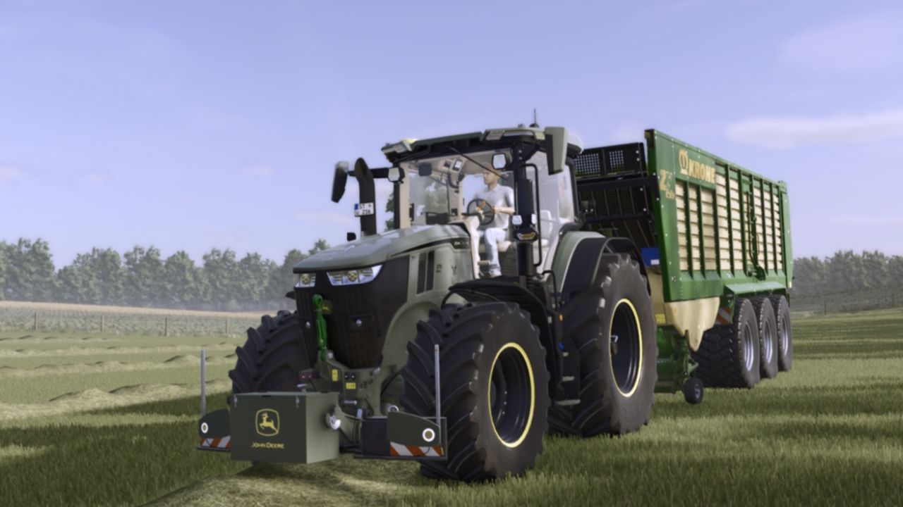 Трактор John Deere 7R для Farming Simulator 25