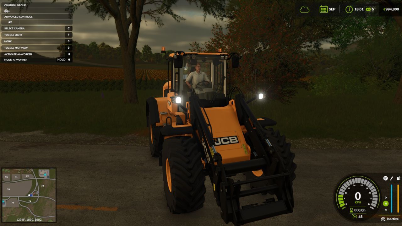 Скрипт Smart Auto Lights для Farming Simulator 25