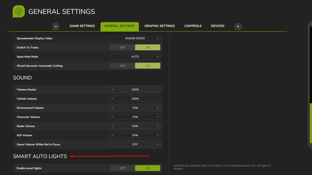 Скрипт Smart Auto Lights для Farming Simulator 25
