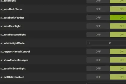 Скрипт Smart Auto Lights для Farming Simulator 25 — 5