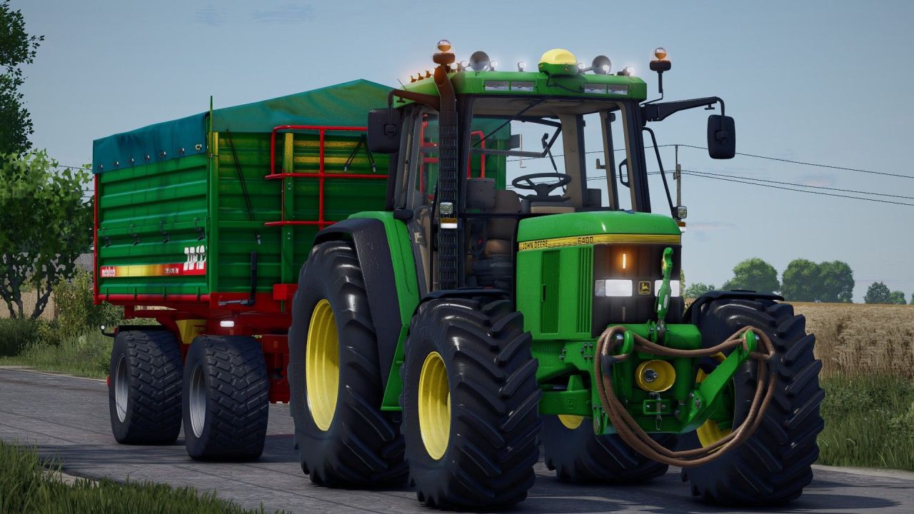 Трактор John Deere 6000 Series для Farming Simulator 25