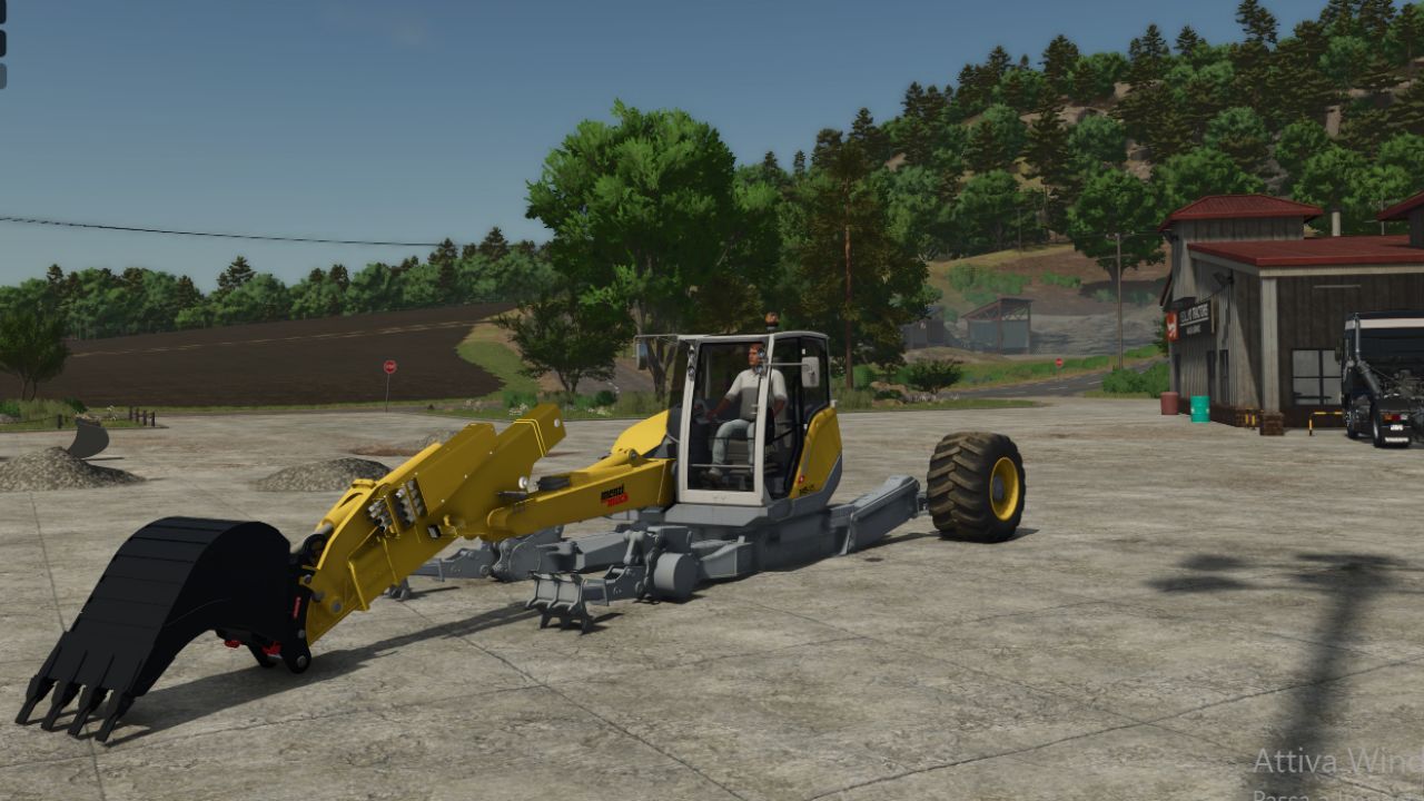 Bagger Menzi Muck M545 für Farming Simulator 25