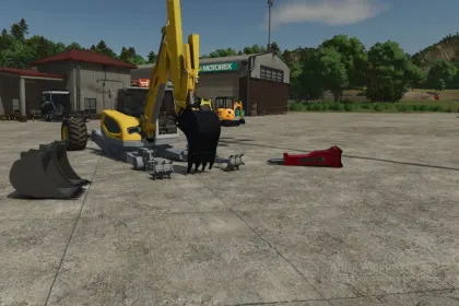 Bagger Menzi Muck M545 für Farming Simulator 25 — 3
