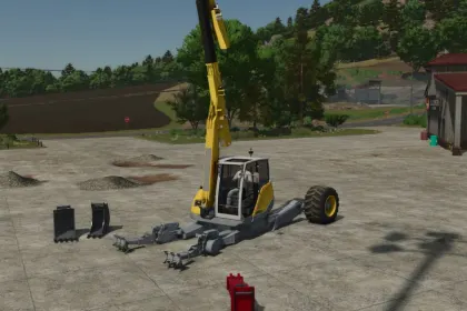Bagger Menzi Muck M545 für Farming Simulator 25 — 4