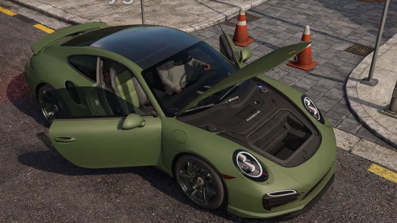 Автомобіль Porsche 911 S Turbo 2014 для Farming Simulator 25