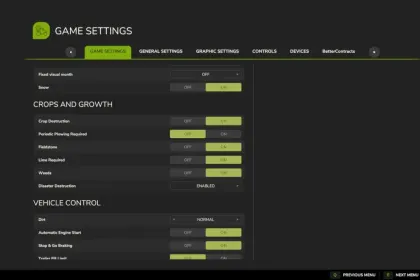 Скрипт Menu Scroll Memory для Farming Simulator 25