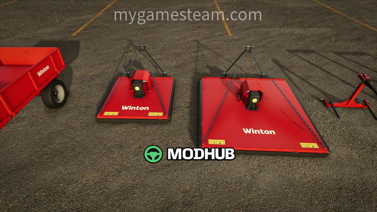 Легендарний пак обладнання Winton Machinery Pack V1.0.0.0 для FS25 — косарки, вила, вилки, борони та причіп