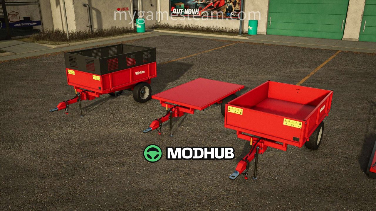 Легендарний пак обладнання Winton Machinery Pack V1.0.0.0 для FS25 — косарки, вила, вилки, борони та причіп