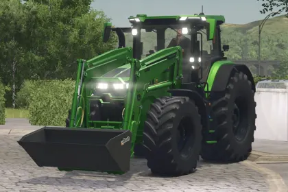 Трактор John Deere 7R з фронтальним навантажувачем для Farming Simulator 25 — 1