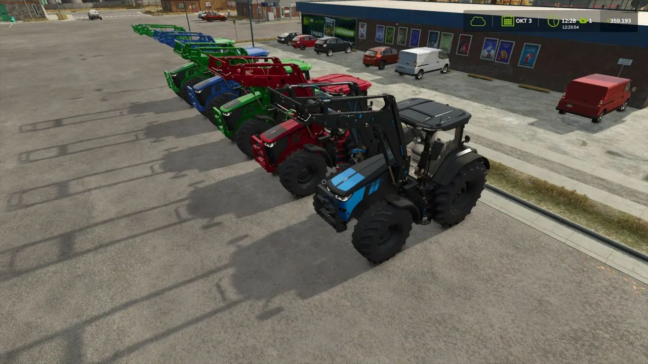 Трактор John Deere 7R з фронтальним навантажувачем для Farming Simulator 25