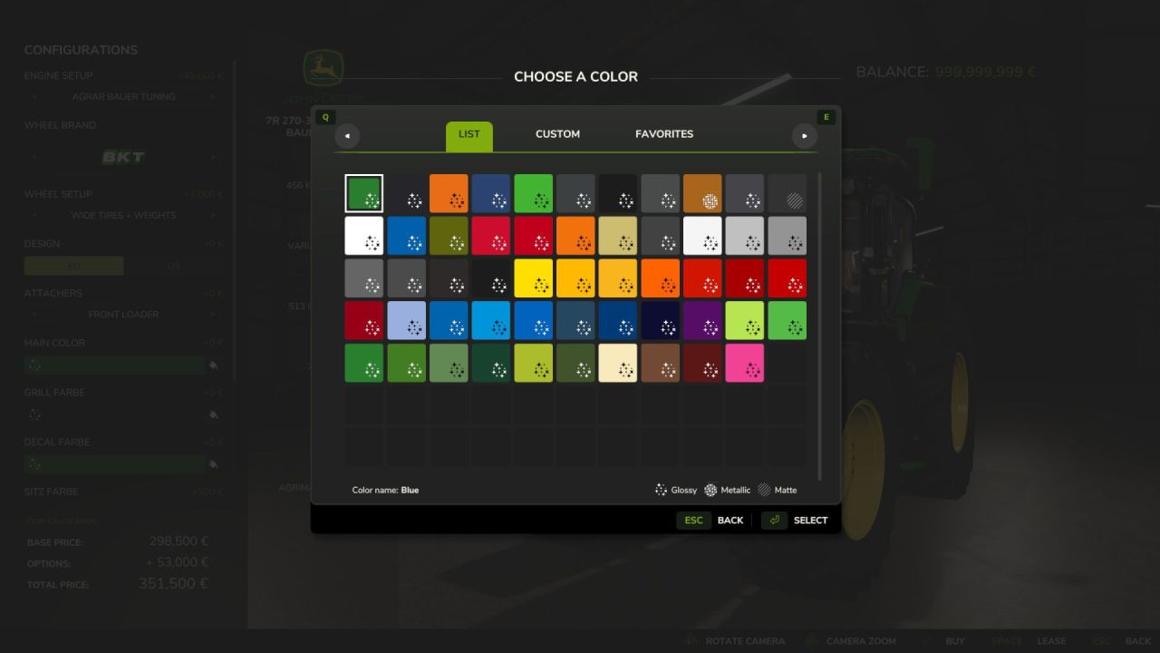 Трактор John Deere 7R з фронтальним навантажувачем для Farming Simulator 25