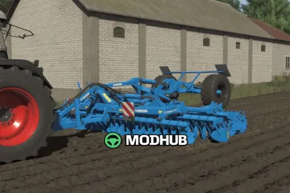 Mod na Nowy Kultywator Lemken Heliodor 9/600 dla FS25 — Szybki 6 m — 2
