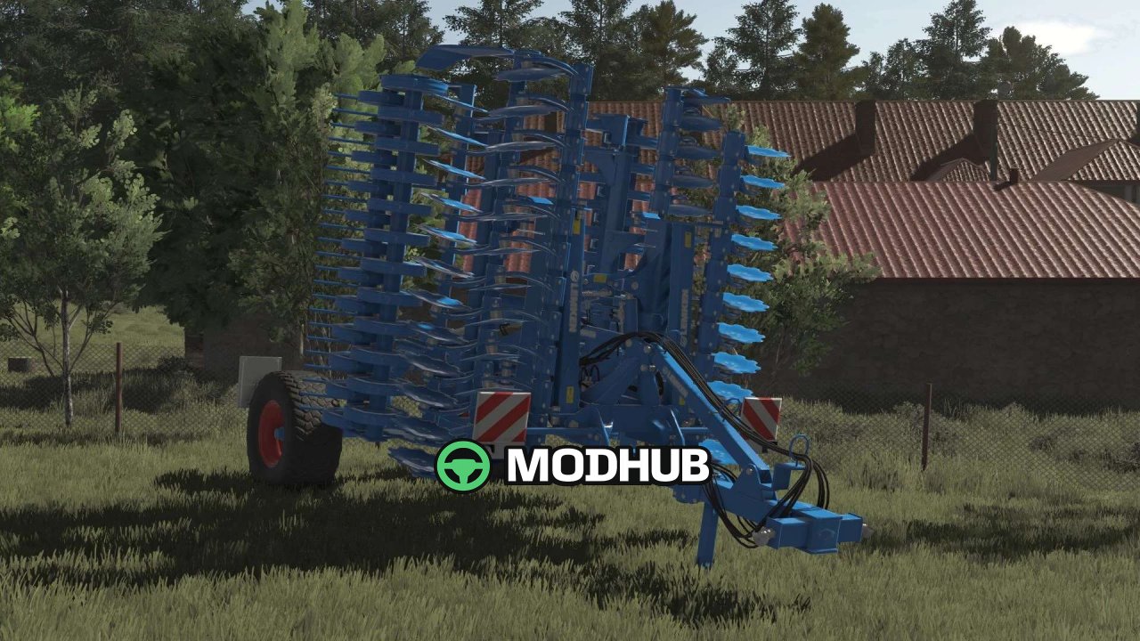 Mod na Nowy Kultywator Lemken Heliodor 9/600 dla FS25 — Szybki 6 m