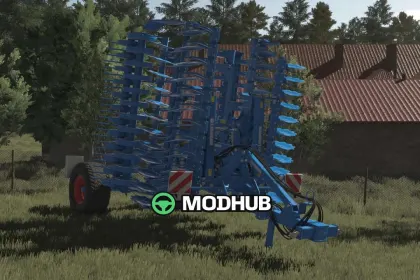Mod na Nowy Kultywator Lemken Heliodor 9/600 dla FS25 — Szybki 6 m — 3