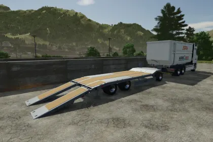 Низькорамний причіп Fliegl DTS-5 для Farming Simulator 25 — 1