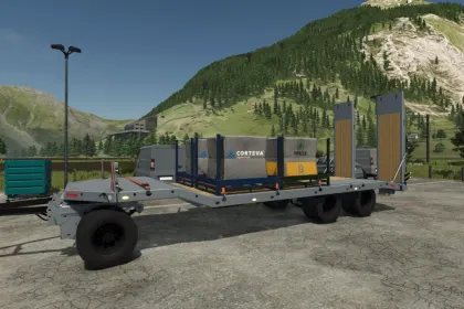 Низькорамний причіп Fliegl DTS-5 для Farming Simulator 25 — 2