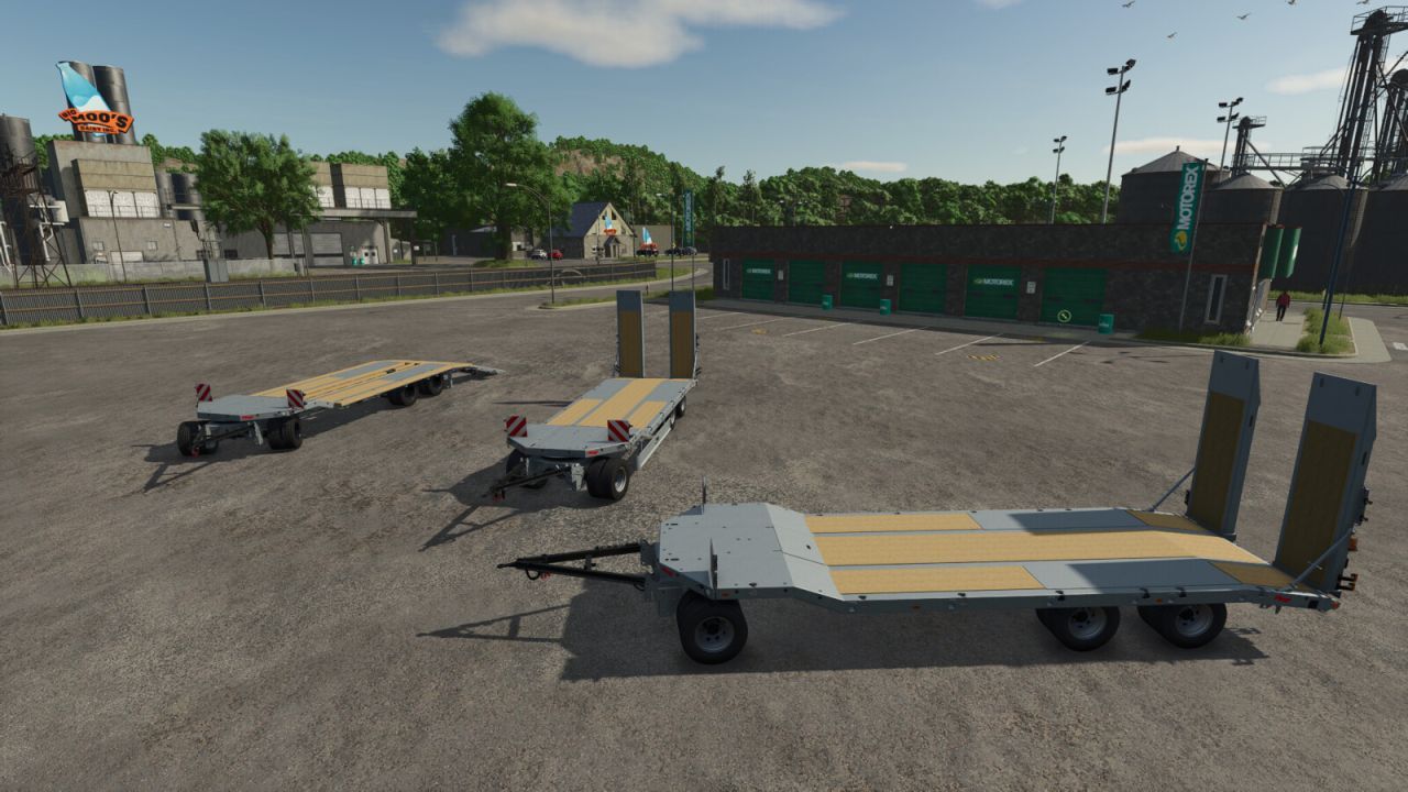 Низькорамний причіп Fliegl DTS-5 для Farming Simulator 25