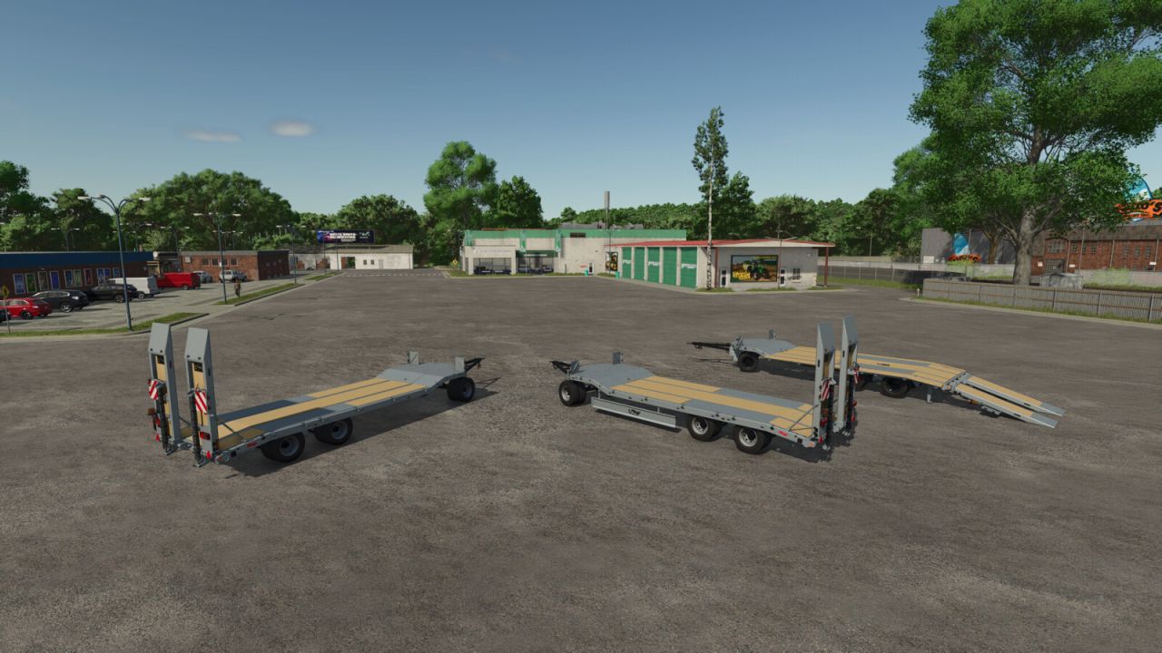 Низькорамний причіп Fliegl DTS-5 для Farming Simulator 25