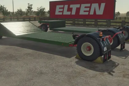 Низькорамний причіп Oldtimer для Farming Simulator 25 — 4