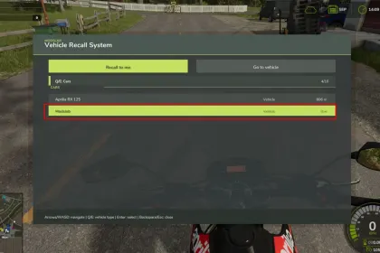 Скрипт Vehicle Recall System для Farming Simulator 25 — 4