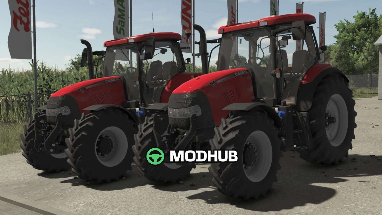 Mod na Potężny traktor Case IH Maxxum (115/125/140) do FS25 — szybki i elastyczny