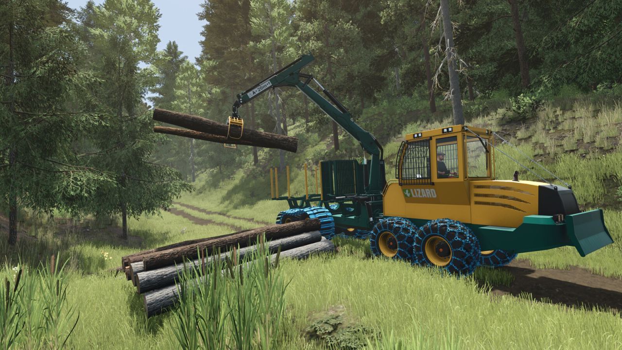 Лісозаготівельний навантажувач Lizard LogFlex Series для Farming Simulator 25