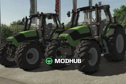 Mod na Potężny Traktor Deutz-Fahr Agrotron M Series (M600–M640) dla FS25 — 2
