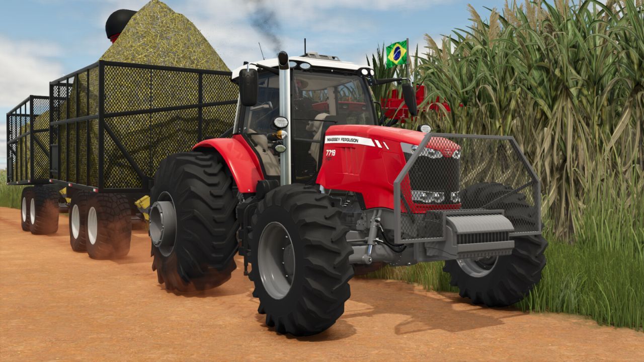 Трактор Massey Ferguson 7700 South America Series для Farming Simulator 25