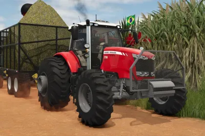 Трактор Massey Ferguson 7700 South America Series для Farming Simulator 25 — 3
