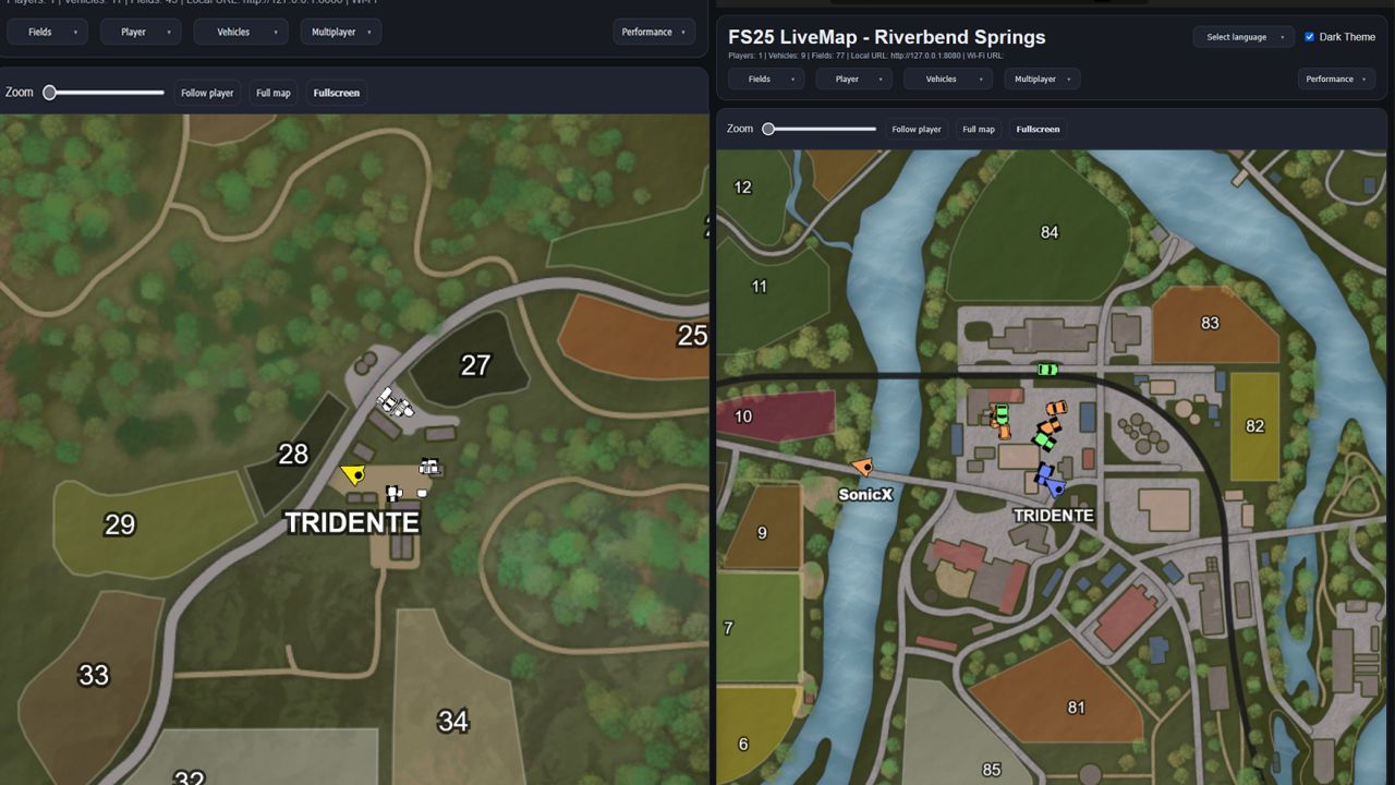 LiveMap Companion App для Farming Simulator 25