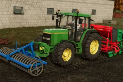 Трактор John Deere 6000 Series для Farming Simulator 25
