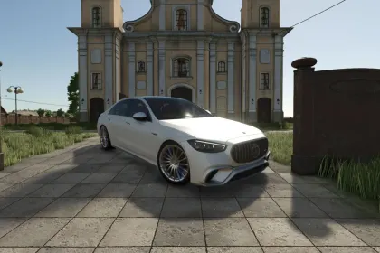 Автомобіль Mercedes Benz S63 AMG для Farming Simulator 25
