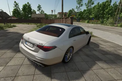 Автомобіль Mercedes Benz S63 AMG для Farming Simulator 25 — 2
