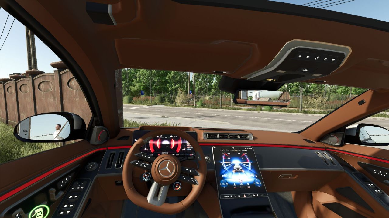 Автомобіль Mercedes Benz S63 AMG для Farming Simulator 25