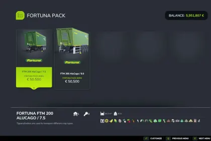 Пакет Fortuna для Farming Simulator 25 — 4
