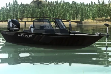 Човен та причіп Lowe FM-1775 для Farming Simulator 25