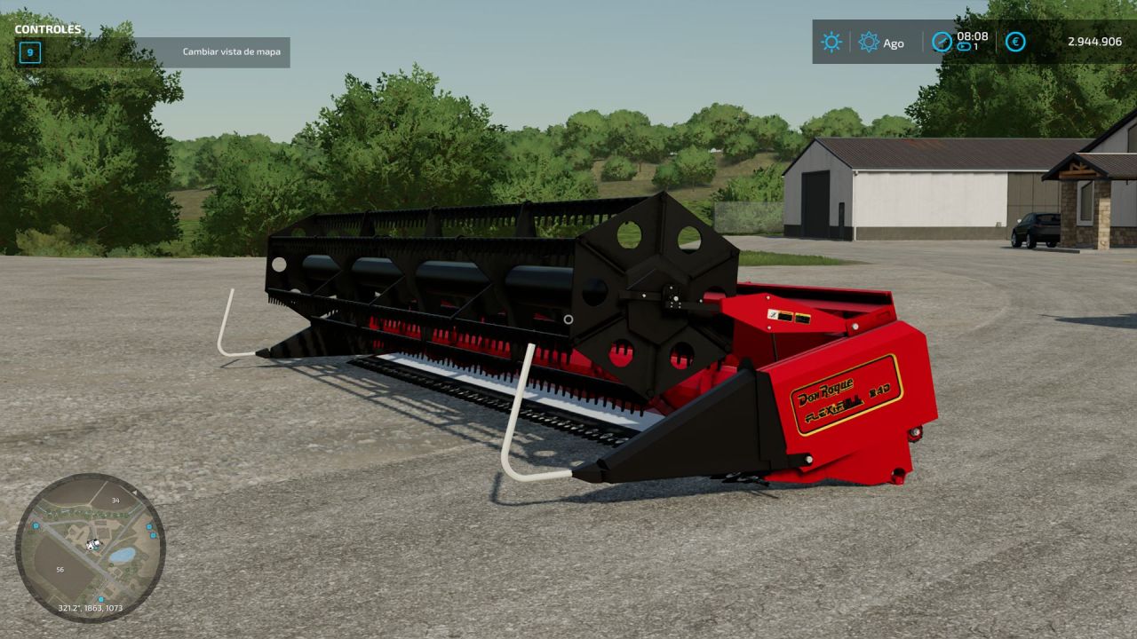 Flexifull 840 Header for Don Roque 150 Combine for Farming Simulator 22