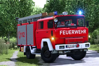 Пожежна машина Magirus-Deutz LF8 для Farming Simulator 25 — 1