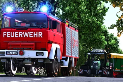Пожежна машина Magirus-Deutz LF8 для Farming Simulator 25 — 6