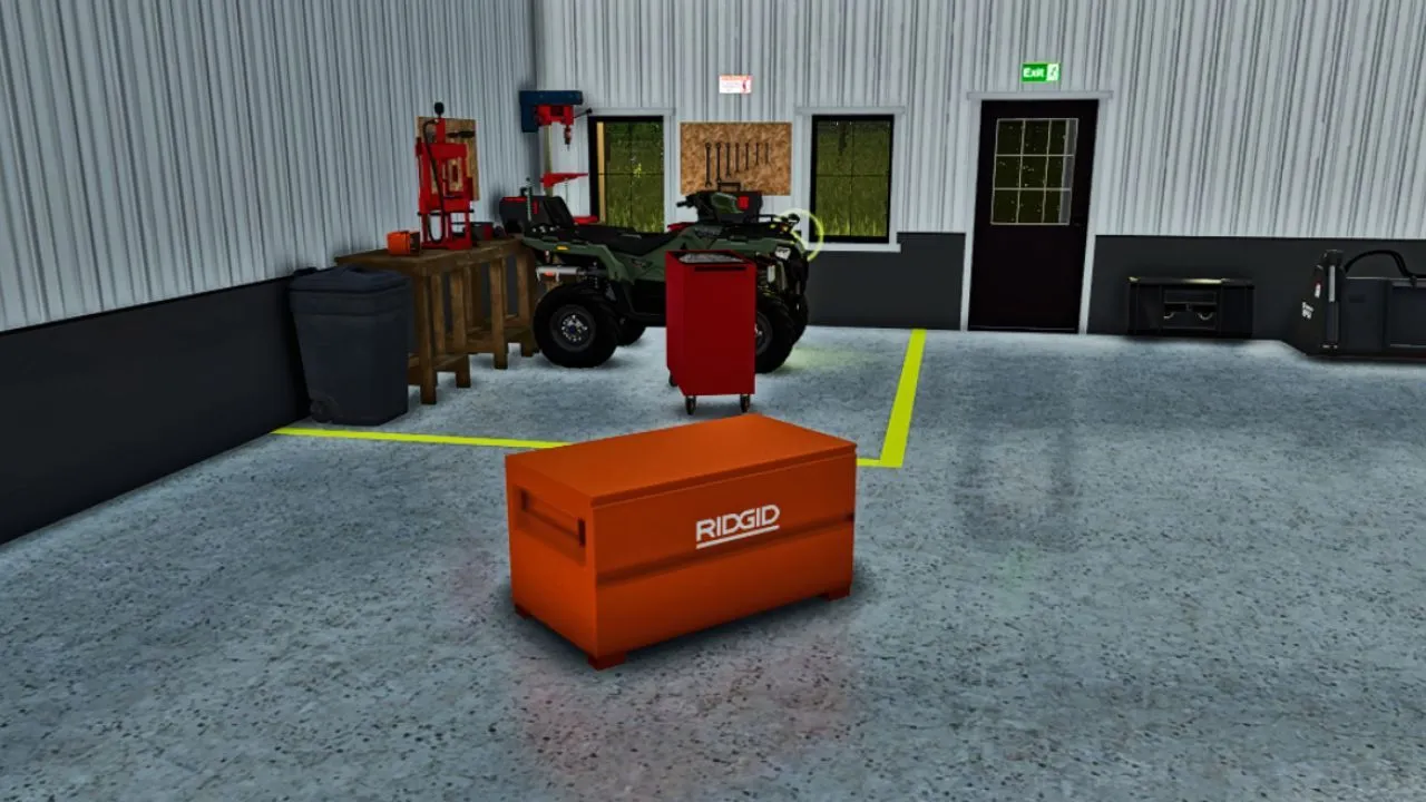 Новий Ridgid Tool Box для Farming Simulator 25 — Зручний Ящик для Інструментів і Зберігання