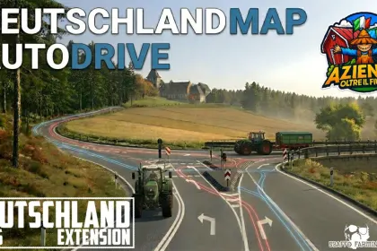 Autodrive Deutschland Karte für Farming Simulator 25