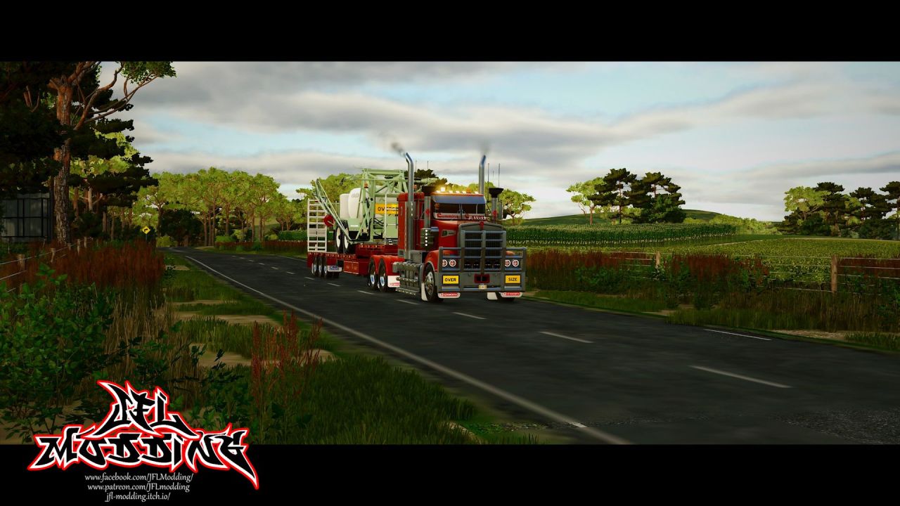 Причіп CIMC Flatdeck для Farming Simulator 25